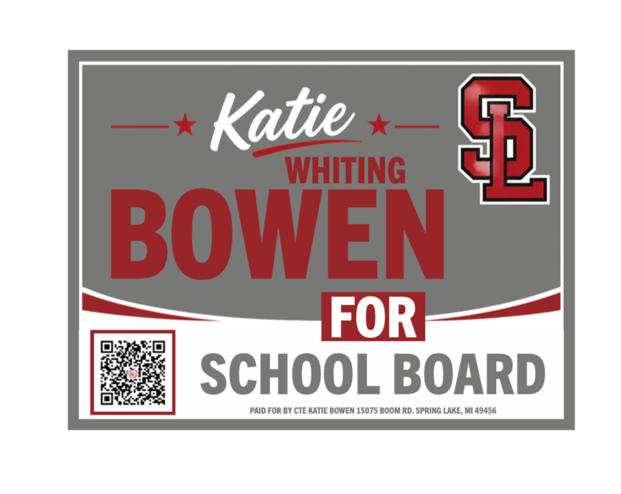 Katie Bowen for School Board campaign sign